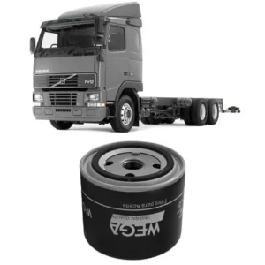 Filtro Óleo Blindado Volvo FH 12 380 e FH 12 420 98 a 2006 Wega WO771