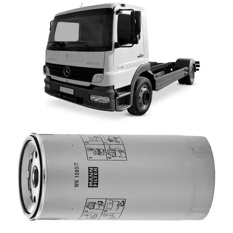 Filtro Separador Racor, Mercedes Benz, Atego OM904, 2004 a 2011 MANN-FILTER WK1080/7X