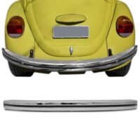LÂMINA DO PARA-CHOQUE TRASEIRO VOLKSWAGEN FUSCA CROMADO COM FRISO PRETO - DTS 5520 - Imagem 2