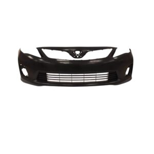 PARA-CHOQUE DIANTEIRO TOYOTA COROLLA PRETO LISO COM FURO - FABRICIO 0047CP