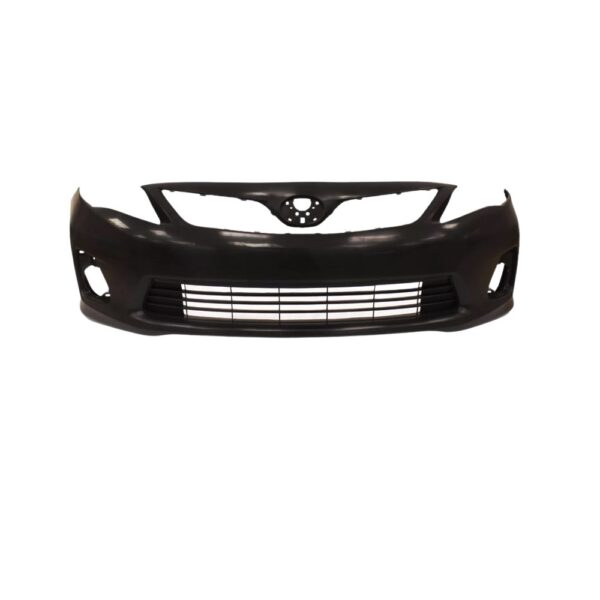 PARA-CHOQUE DIANTEIRO TOYOTA COROLLA PRETO LISO COM FURO - FABRICIO 0047CP