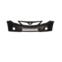 PARA-CHOQUE DIANTEIRO TOYOTA COROLLA PRETO LISO COM FURO - FABRICIO 0047CP - Image 2