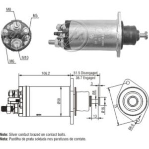 AUTOMÁTICO DE PARTIDA MERCEDES BENZ 1215 C/2423 K SISTEMA DELCO - ZM ZM815