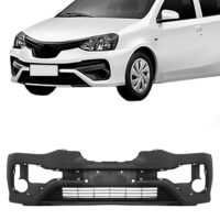 PARA-CHOQUE DIANTEIRO TOYOTA ETIOS PRETO LISO COM FURO - DTS 7031I - Image 3