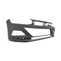 PARA-CHOQUE DIANTEIRO VOLKSWAGEN POLO/VIRTUS PRETO LISO SEM FURO - DTS 6142 - Image 2