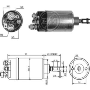 AUTOMÁTICO DE PARTIDA CHEVROLET OPALA SISTEMA BOSCH - ZM ZM523