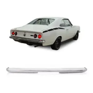 LÂMINA DO PARA-CHOQUE TRASEIRO CHEVROLET OPALA CROMADO COM FURO - WOLFF/PLASTIRON 1934
