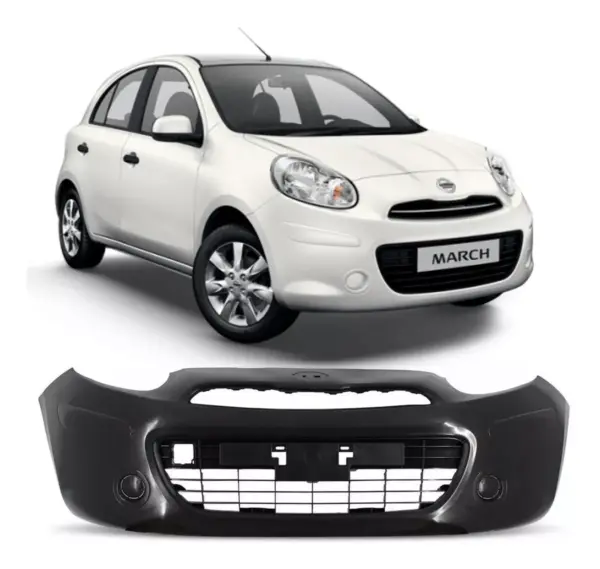 PARA-CHOQUE DIANTEIRO NISSAN MARCH PRETO - VIA EXPRESSA NS0131