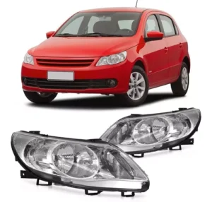 Farol Gol 08/13 Saveiro Voyage G5 Duplo Cromado Dianteiro