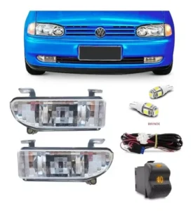 Kit Farol Milha Gol Parati Sav G2 Bola Bt Original + Brinde