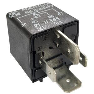 RELÊ AUXILIAR UNIVERSAL 4 TERMINAIS 24V COM SUPORTE - MARILIA IM11385