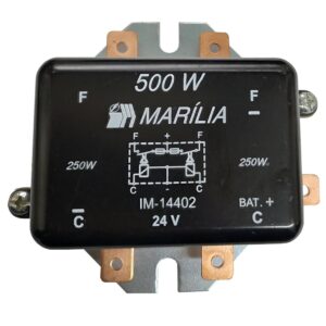RELÊ AUXLIAR DE FAROIS 5 TERMINAIS 500W 24V - MARILIA IM14402S