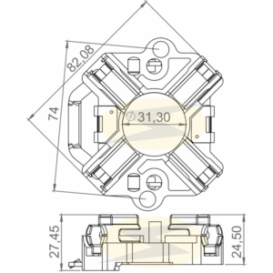 PORTA ESCOVAS DO MOTOR DE PARTIDA SISTEMA BOSCH - UNIFAP UF11314