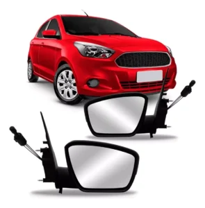ESPELHO RETROVISOR EXTERNO FORD KA ELÉTRICO PRETO SEM PISCA SEM CAPA - FORD H3B517682AA5JA