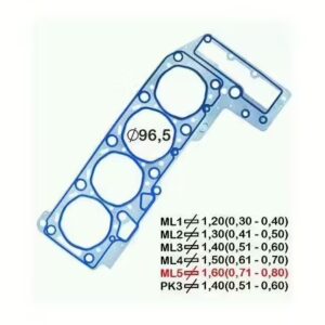 Junta do Cabeçote (1.60mm) - BASTOS JUNTAS 15154001ML5