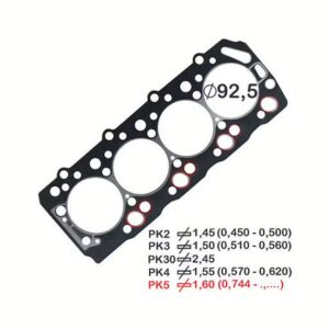 Junta do Cabeçote (1.60mm) Fibra - BASTOS JUNTAS 151511PK5