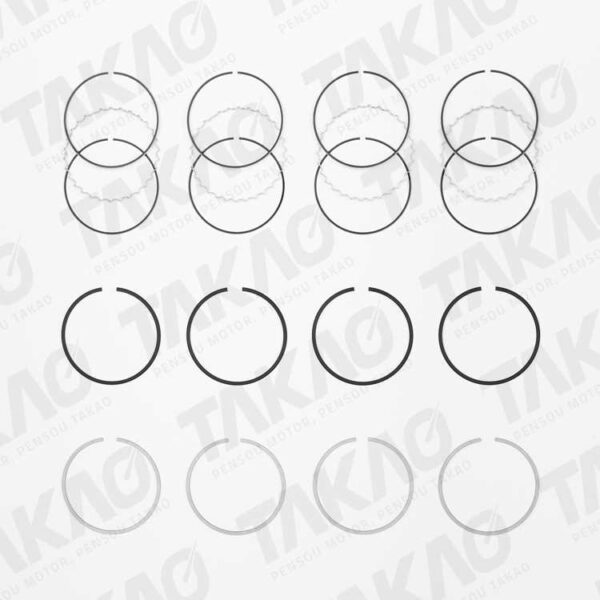 Anéis de Pistão (0.50) TOYOTA COROLLA /FIELDER - TAKAO ASTO18050
